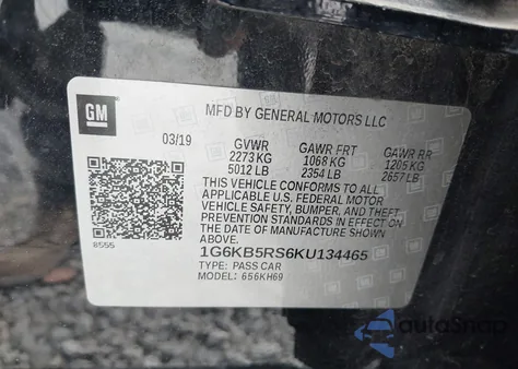 2019 Cadillac Ct6 Luxury from USA, damaged, VIN 1G6KB5RS6KU134465
